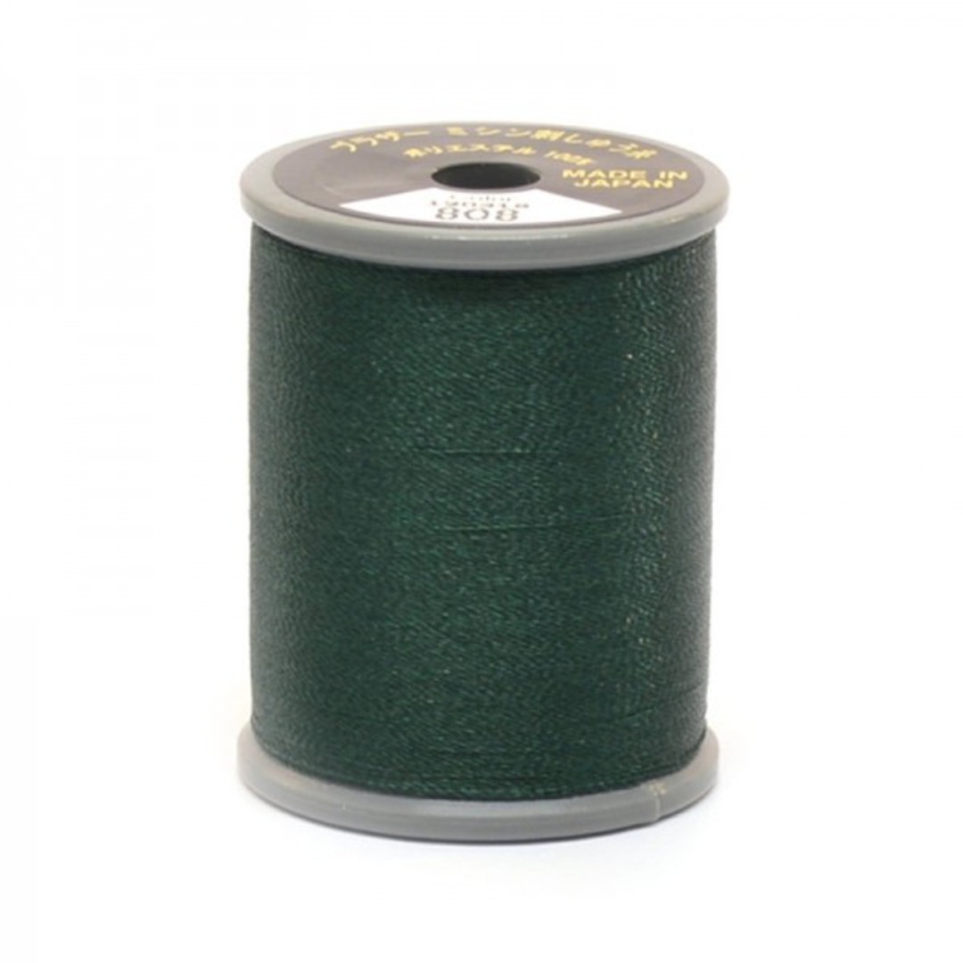 Brother Embroidery Thread - 300m - Deep Green 808 image 0
